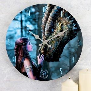 2/85$🔥 Large Dragon Wall Clock BNIB